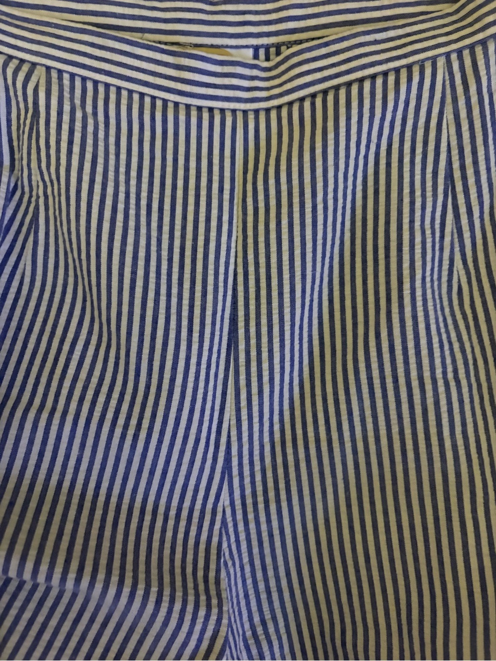 Talbots Light Blue and White Striped Skirt - Picture 4 of 4
